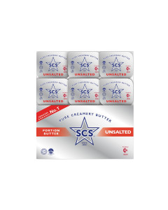 SCS Unsalted Butter Mini Portion - Carton
