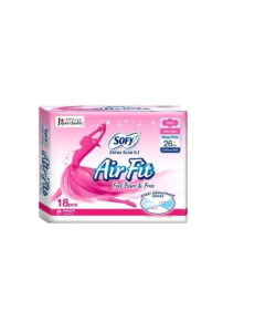 Sofy Extra Slim Air Fit 0.1 Slim Wing 26cm 18's - Carton