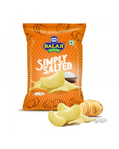Balaji Wafers Simply Salted Potato Chips - Carton