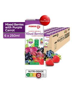 Pokka Mixed Berries With Purple Carrot Tetrapack - Carton
