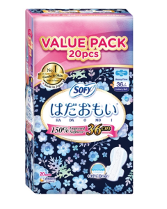 Sofy Hadaomoi Night Slim Wing 36cm 20’s (Value Pack) - Carton