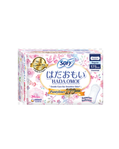 Sofy Hadaomoi Pantyliner 175mm Unscented 34's - Carton