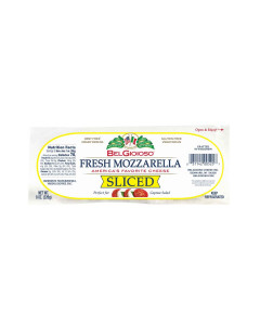 Belgioioso Fresh Mozzarella Sliced Log - Carton