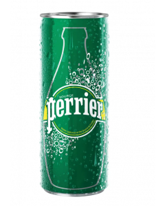 Perrier Sparkling Mineral Water Lemon CAN - Slim CAN - Carton