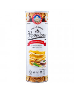 Uncle Saba’s Poppadam Sour Cream & Onion - Case