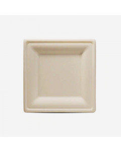Bagasse 8" Square Plate - Case