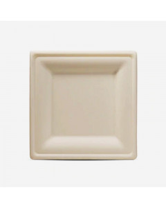Bagasse 10" Square Plate - Case