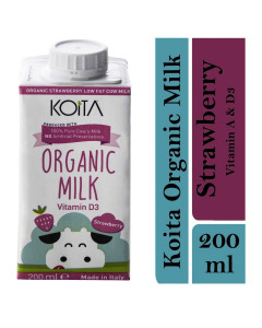 Koita Premium Organic Strawberry Milk - Carton