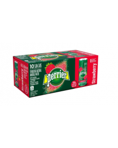 PERRIER SPARKLING MINERAL WATER STRAWBERRY CAN - Case