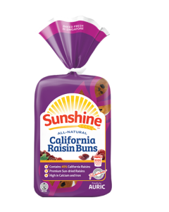 Sunshine All-Natural California Raisin Bun 6s - Carton