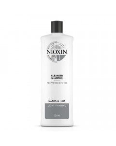 Nioxin System 1 Cleanser Shampoo, Natural Hair with Light Thinning 1000ml