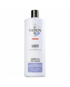 Nioxin System 5 Cleanser Shampoo, Bleached & Chemically Treated Hair with Light Thinning 1000 ML