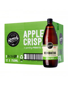 Remedy Organic Kombucha Apple Crisp - Carton