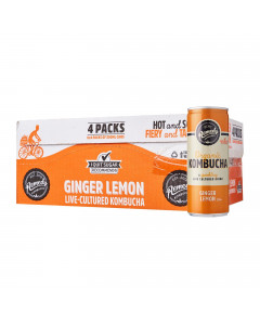 Remedy Organic Kombucha Ginger Lemon - Carton