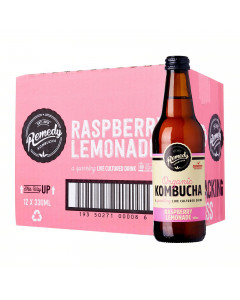 Remedy Organic Kombucha Raspberry Lemonade - Carton