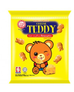Hup Seng Cheese Teddy Biscuits, Pkt - Carton