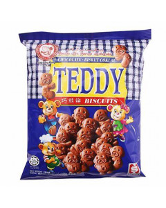 Hup Seng Chocolate Teddy Biscuits, Pkt - Carton