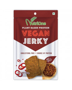 NUTRIONE VEGAN JERKY – HOT & SPICY - Carton
