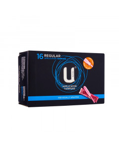 U by Kotex Applicator Tampons Regular 16's Pads - Carton