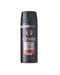 Lynx Dark Temptation Deodorant Body Spray Fresh - Case