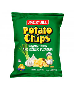 Jack 'n Jill Potato Chips Spring Onion & Garlic - Case