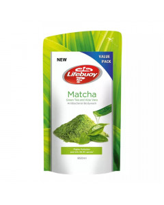 Lifebuoy Matcha Green Tea & Aloe Anti-Bacterial Body Wash Refill - Case