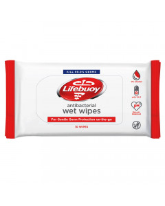 Lifebuoy Antibacterial Wet Wipes 10s - Carton
