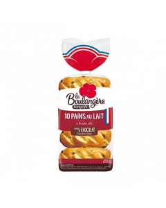 LA BOULANGERE 10 CHOCOLATE CHIPS ROLLS - Carton