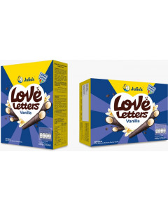 Julie's Love Letters Vanilla 100g - Carton