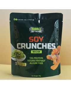 NIBBLE NETWORK SOY CRUNCHES WASABI - HALAL CERTIFIED T450/2024 - Carton