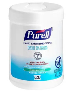 Purell® Hand Sanitizing Wipes Alcohol Formula 175 Count - Carton
