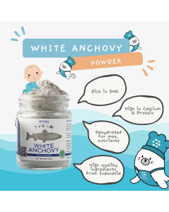 Crystal of the Sea - SFA Certified White Anchovy Food Powder / Whitebait Powder - Carton