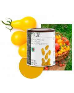 Ristoris Sweet Yellow Peeled Tomatoes - Carton