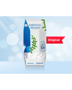 Ambrosial Greek Style Yoghurt Original - Carton