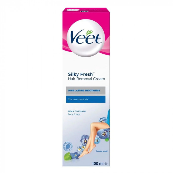 Veet Hair Removal Cream (Uk) Sensitive Skin Carton