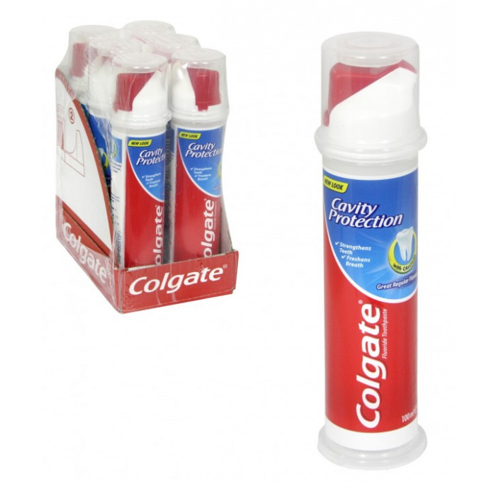 Colgate Toothpaste Cavity Protection Pump Carton
