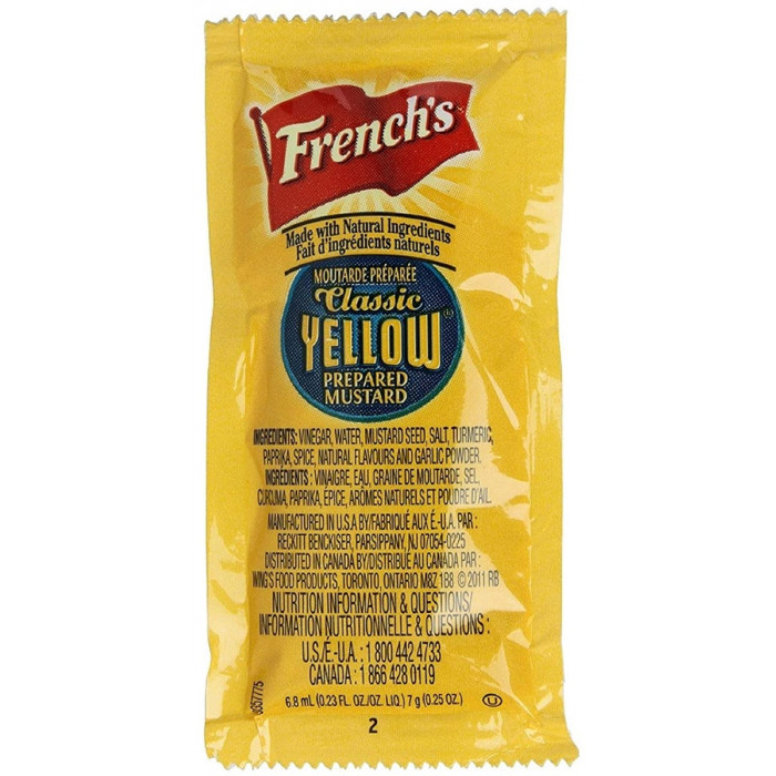 French Yellow Mustard Sachet Case