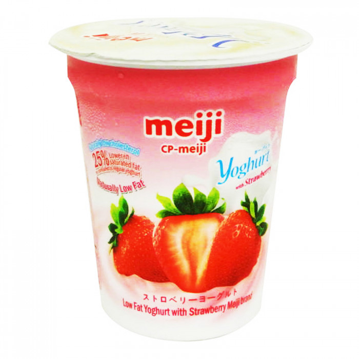 Meiji Low Fat Strawberry Yoghurt Case