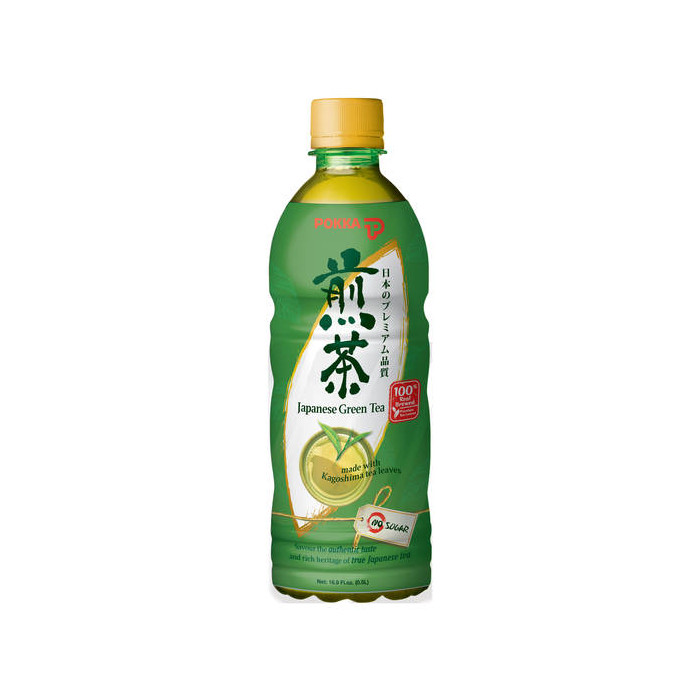 Pokka Bottle Drink Japanese Green Tea No Sugar Case