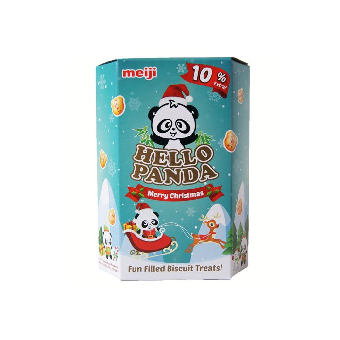 Meiji Hello Panda New Year Assorted Flavour Biscuits - Case