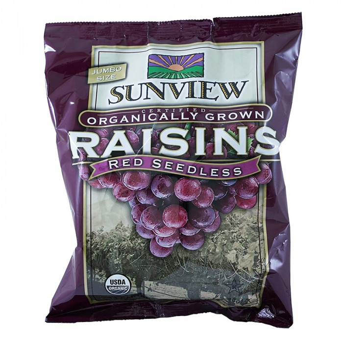 Sunview Organic Raisins Red Sharepack Case