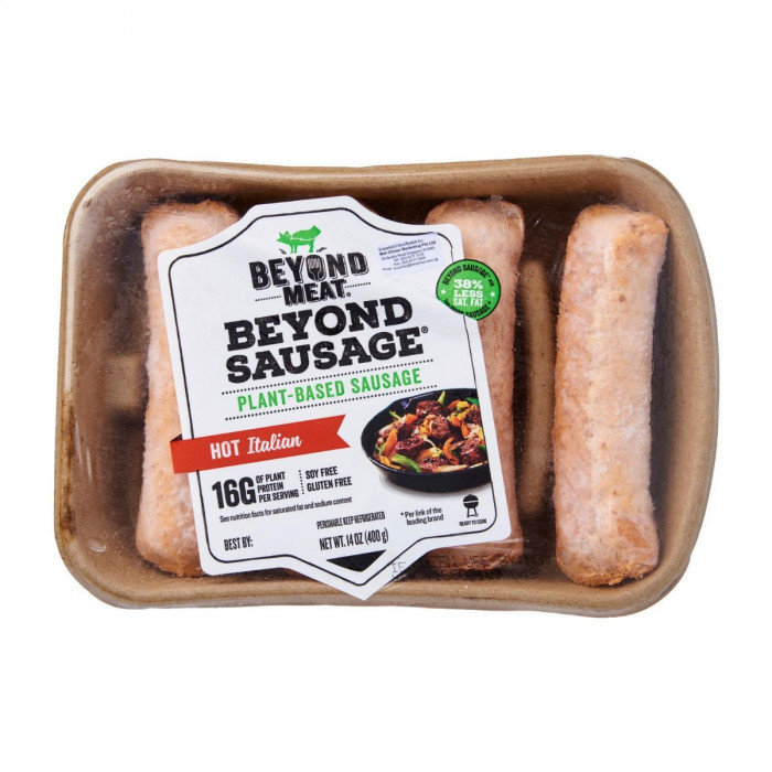 Beyond Meat Sausage Hot Italian Sausage Frozen Case