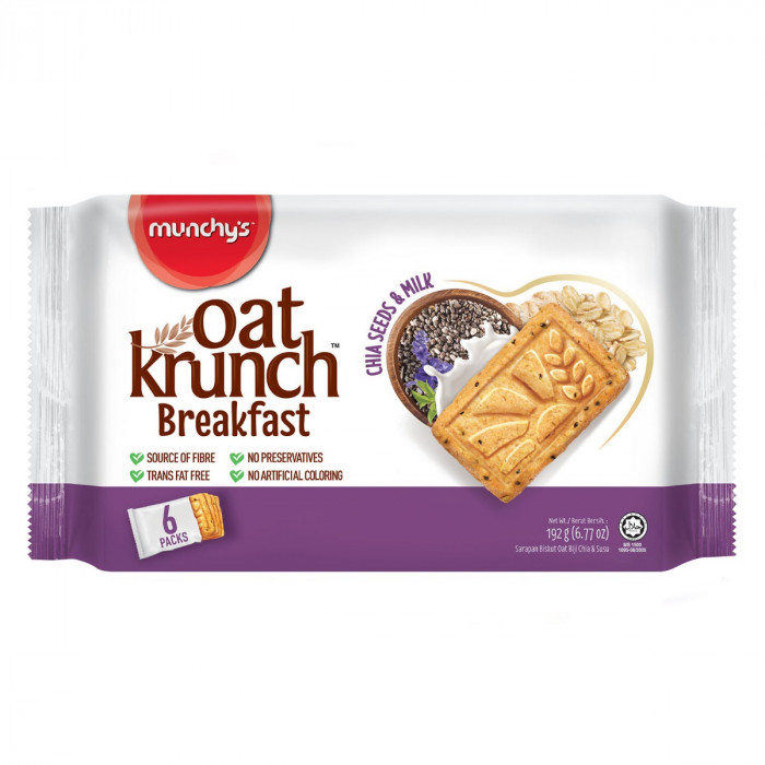 Munchy's OatKrunch Breakfast Chia Seed & Milk Carton