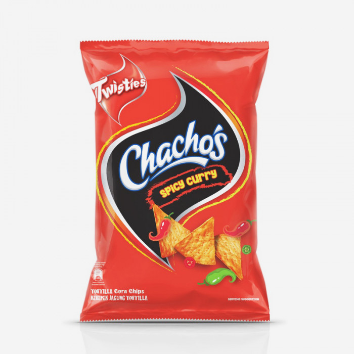 Chachos Spicy Curry Snack - Case