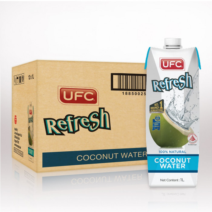 UFC Refresh 100Natural Coconut Water Case