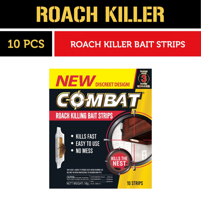 Combat Roach Killing Bait Strips Case