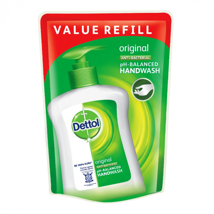 Dettol Original AntiBacterial Liquid Hand Wash Refill Pouch Case