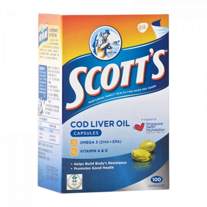 Scott's Cod Liver Oil Capsules Case