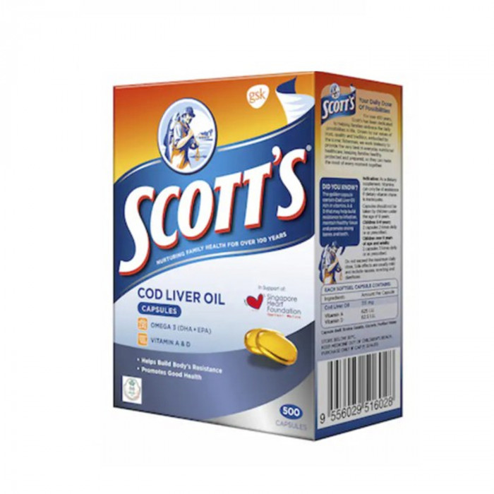 Scott's Cod Liver Oil Capsules Case