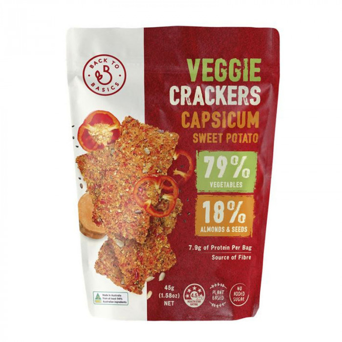 Back To Basics Veggie Cracker Capsicum Sweet Potato Case